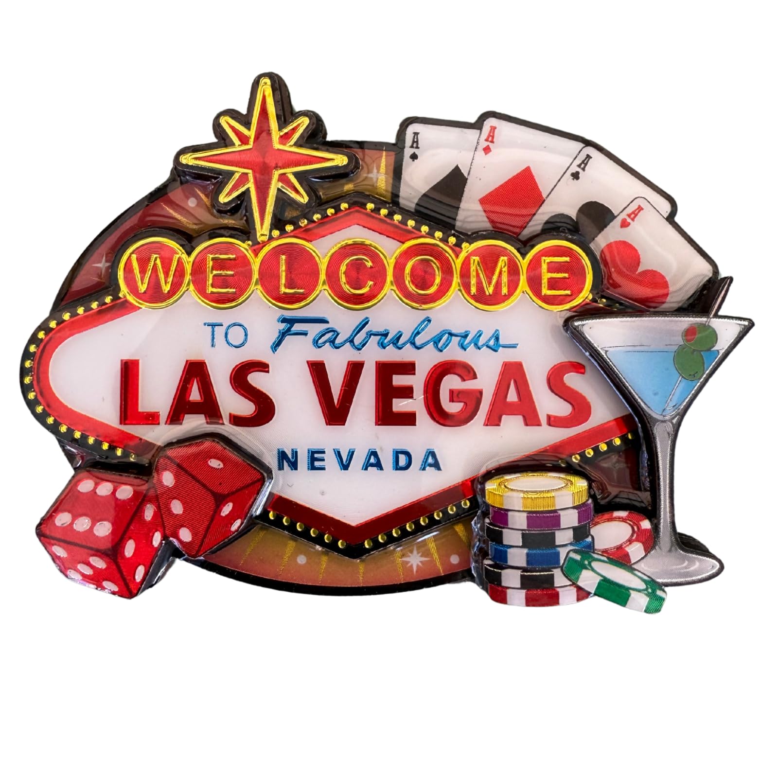 Amazon.com: Las Vegas Sign 3D Magnet Welcome to Fabulous Las Vegas